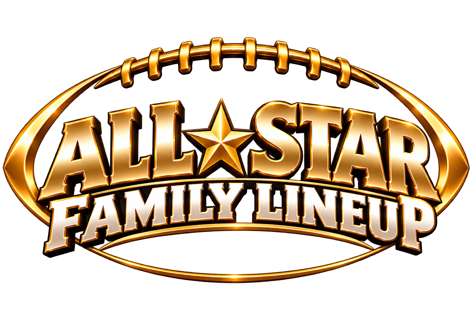 All-Star Family Lineup football wordmark